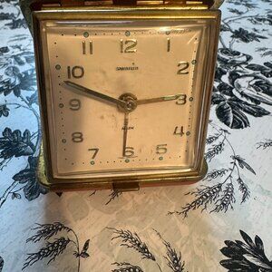 1950s Swania Travel Clock-Vintage